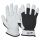 WorkLife Granite Größe: 8-12, Ziegenlederhandschuh mit schwarzem Elasthanhandrücken, Gummizug im Handrücken, gefüttert
