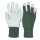 WorkLife Technic Light Größe: 7-11, Ziegenlederhandschuh mit grünem Baumwollrücken, Strickbund, ungefüttert