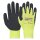 WorkLife Cobra Light Größe: 9, Nylon Feinstrickhandschuh, leuchtgelb mit schwarzer Latexbeschichtung, Handrücken frei, Strickbund