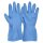 WorkLife Scan Blue Größe: 6-9, Blauer Latexhandschuh , 0,4 mm stark , 30 cm lang , innen velorisiert, das Gitterprofil sorgt für einen guten Grip, Kategorie 3, Typ A
