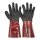 Cherrug Größe: 7-11, Kräftiger PVC Handschuh mit einer Nitrilbeschichtung , Nyloninnengewebe , 0,8 mm stark , 30 cm lang, Kategorie 3, Typ A