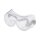 Vollsichtbrille Oder, Direkt belüftete Schutzbrille mit flachem PC-Visier, 59 Gramm leicht