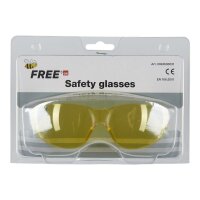 Schutzbrille mit Nasenbügel und gelber antibeschlag...