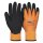 WorkLife Cool W Größe: 8-12, Polyesterstrickhandschuh, orange mit doppelter Latexbeschichtung in der Innenhand und Einfachbeschichtung auf dem Handrücken, innen gefüttert