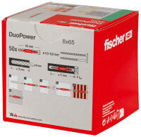 fischer DuoPower 8x65 Dübel